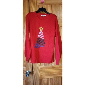 Haptics‎ red Christmas tree sweater